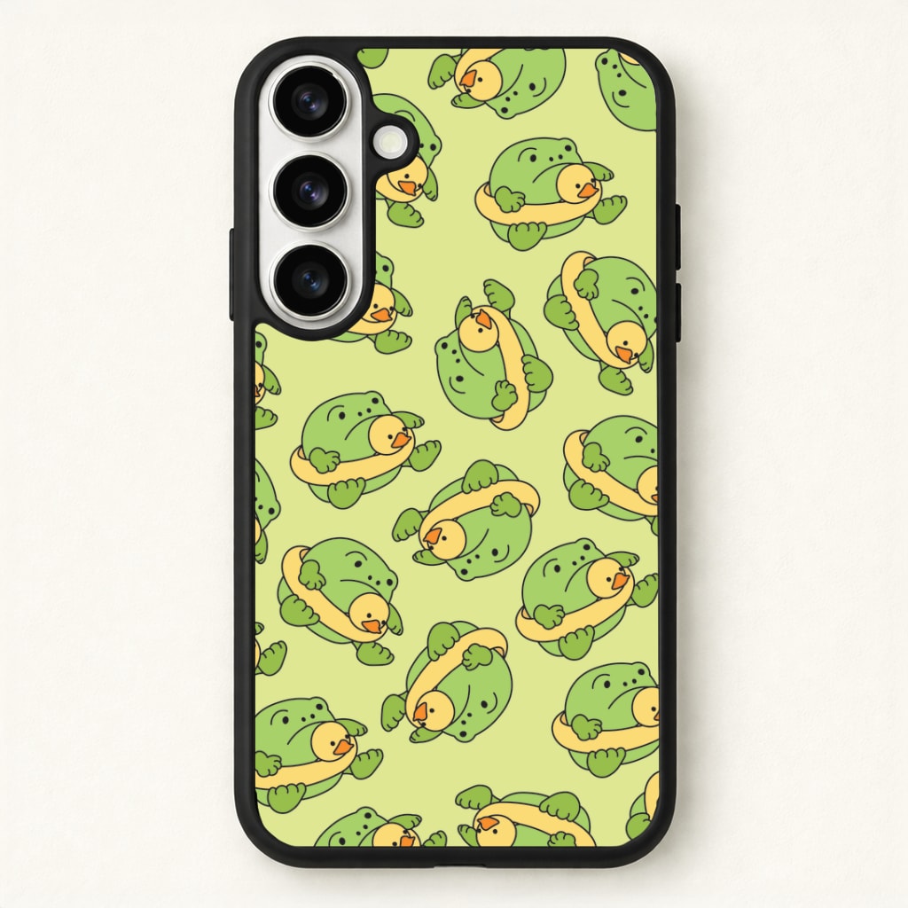 Frog Pattern - Plushy Phone Case for Galaxy S26 Plus