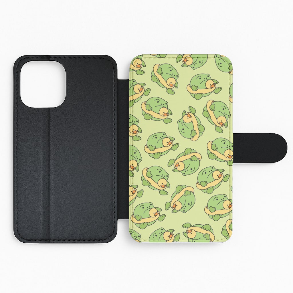 Frog Pattern - Plushy Flip Phone Case