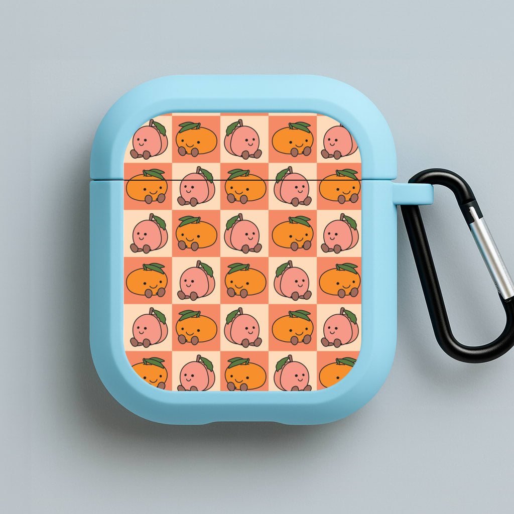Oranges And Peaches - Plushy Blue AirPods Case