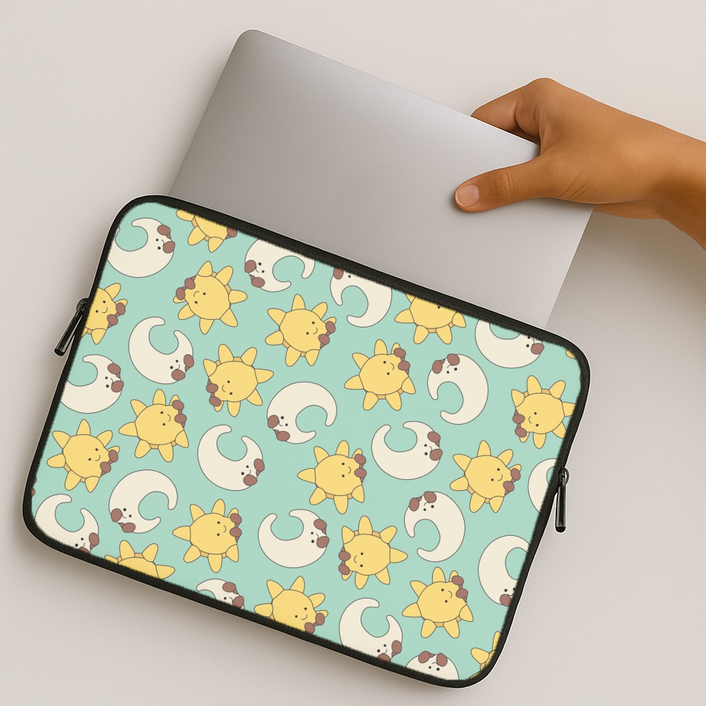 Stars And Moon Pattern - Plushy MacBook Case