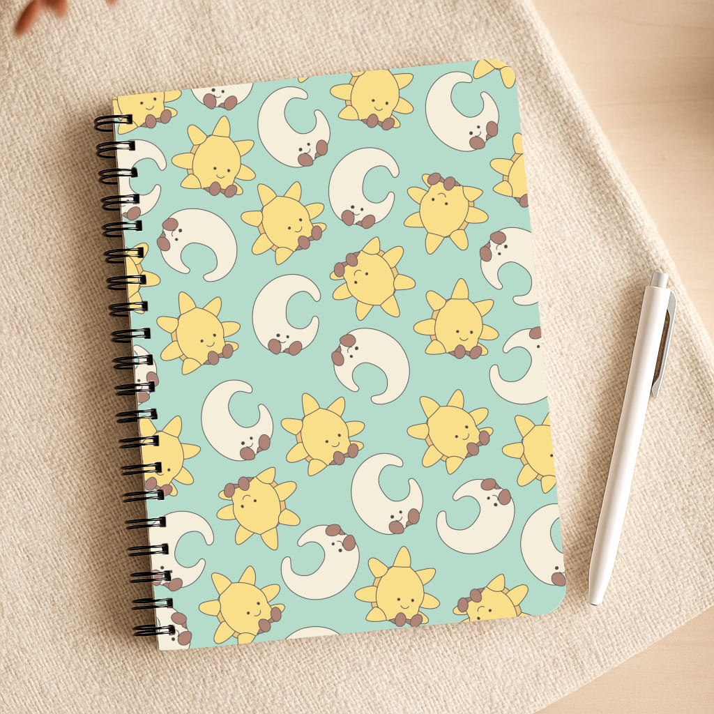 Stars And Moon Pattern - Plushy Notepad