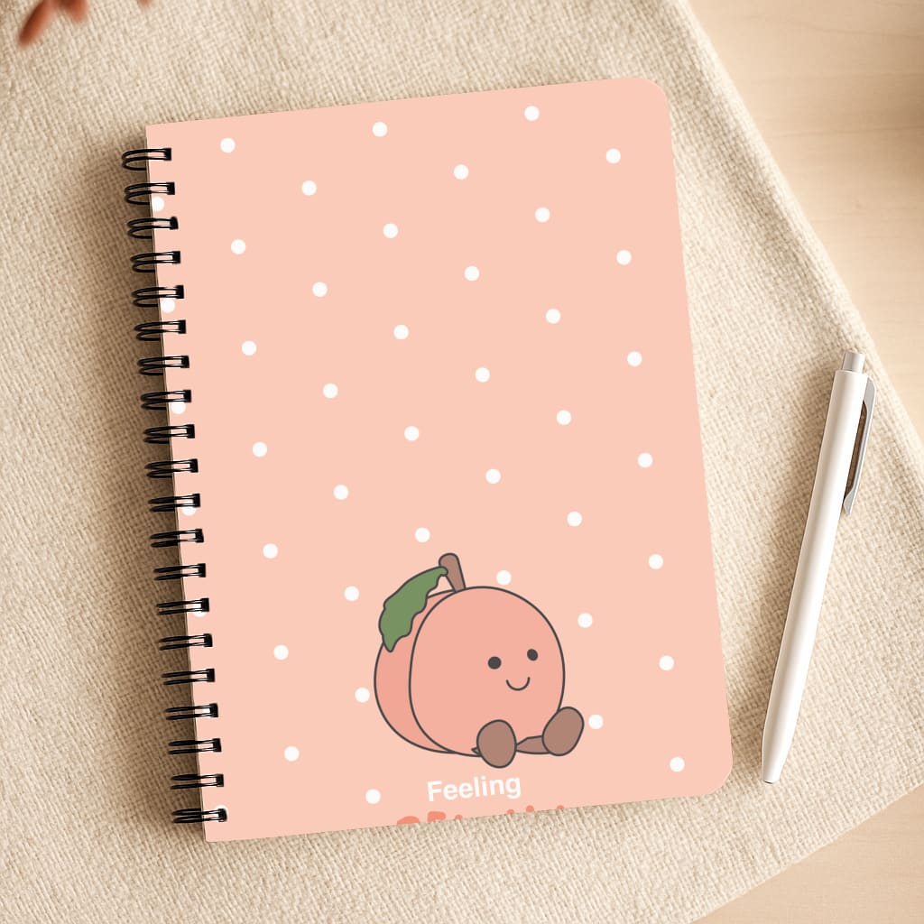 Peach Pattern Notepad