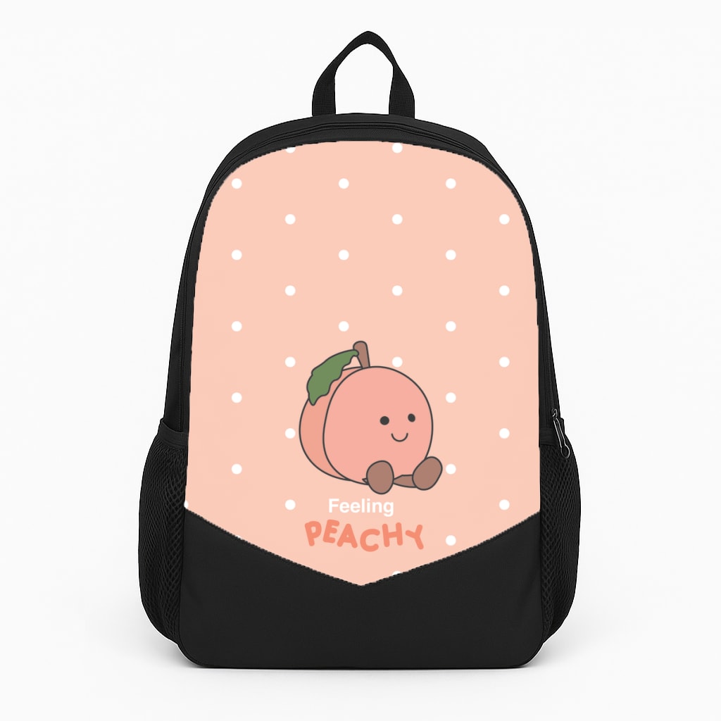 Peach Pattern Backpack