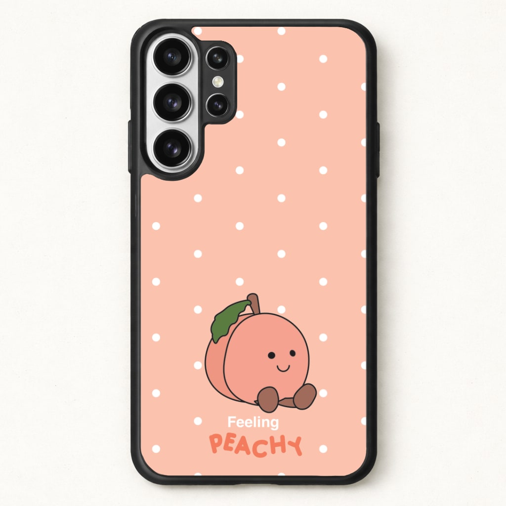 Peach Pattern Phone Case for Galaxy S26 Ultra