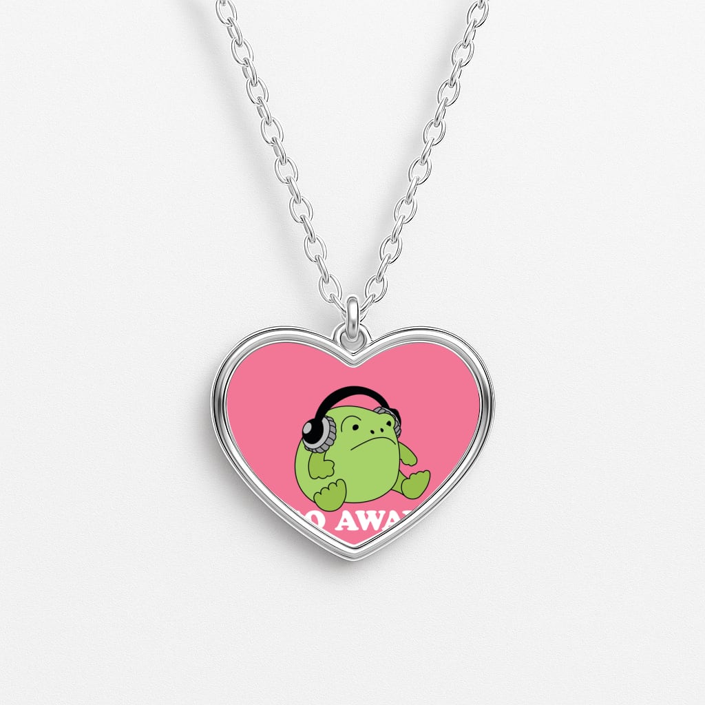 Go Away Grumpy Frog Necklace