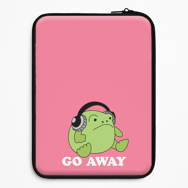 Go Away Grumpy Frog Universal Laptop Sleeve