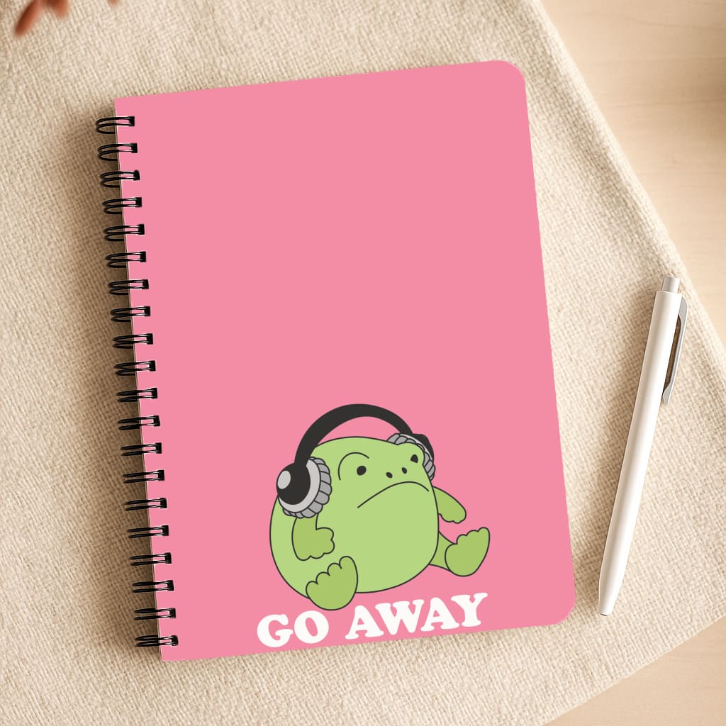 Go Away Grumpy Frog Notepad