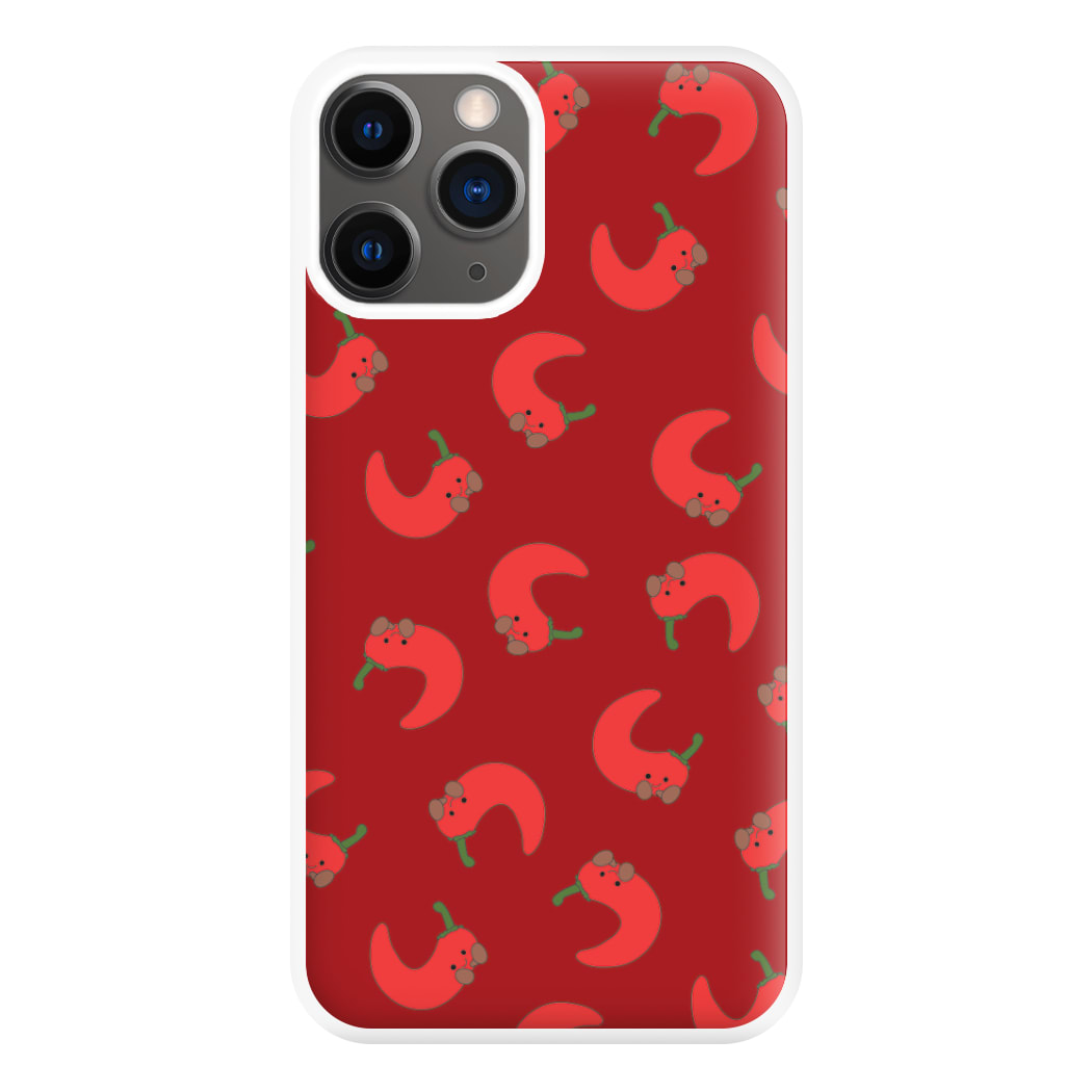 Red Chilli Pattern Phone Case for iPhone 12 Pro Max