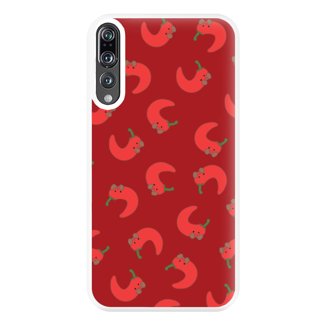 Red Chilli Pattern Phone Case for Huawei P20 Pro