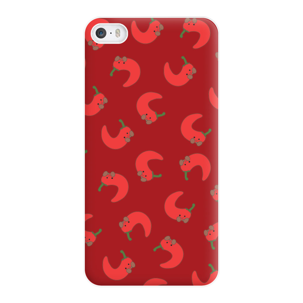 Red Chilli Pattern Phone Case for iPhone 5 / 5s / SE 2016