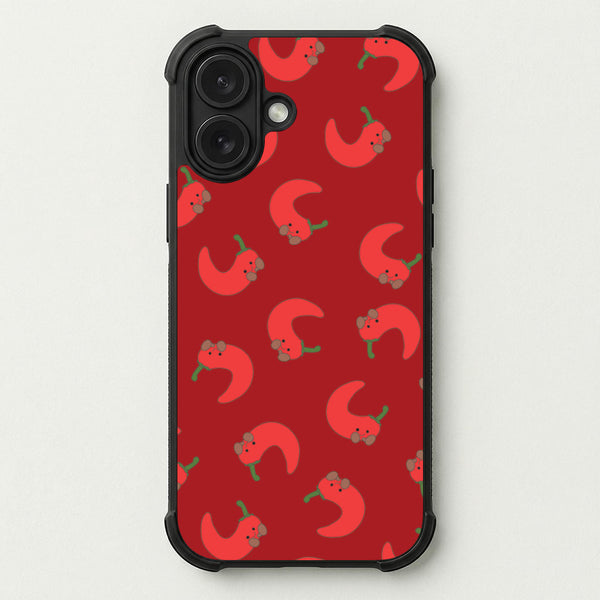 Red Chilli Pattern Phone Case — Bumper case