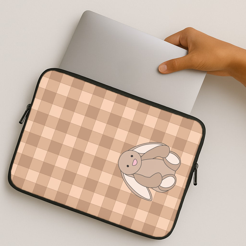 Bunny Checkered Pattern MacBook Case