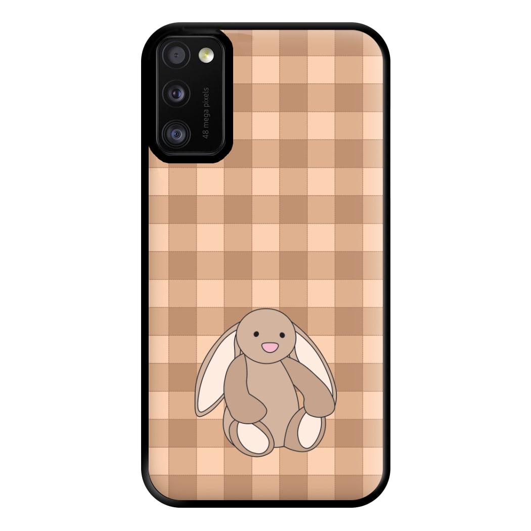 Bunny Checkered Pattern Phone Case for Galaxy A41