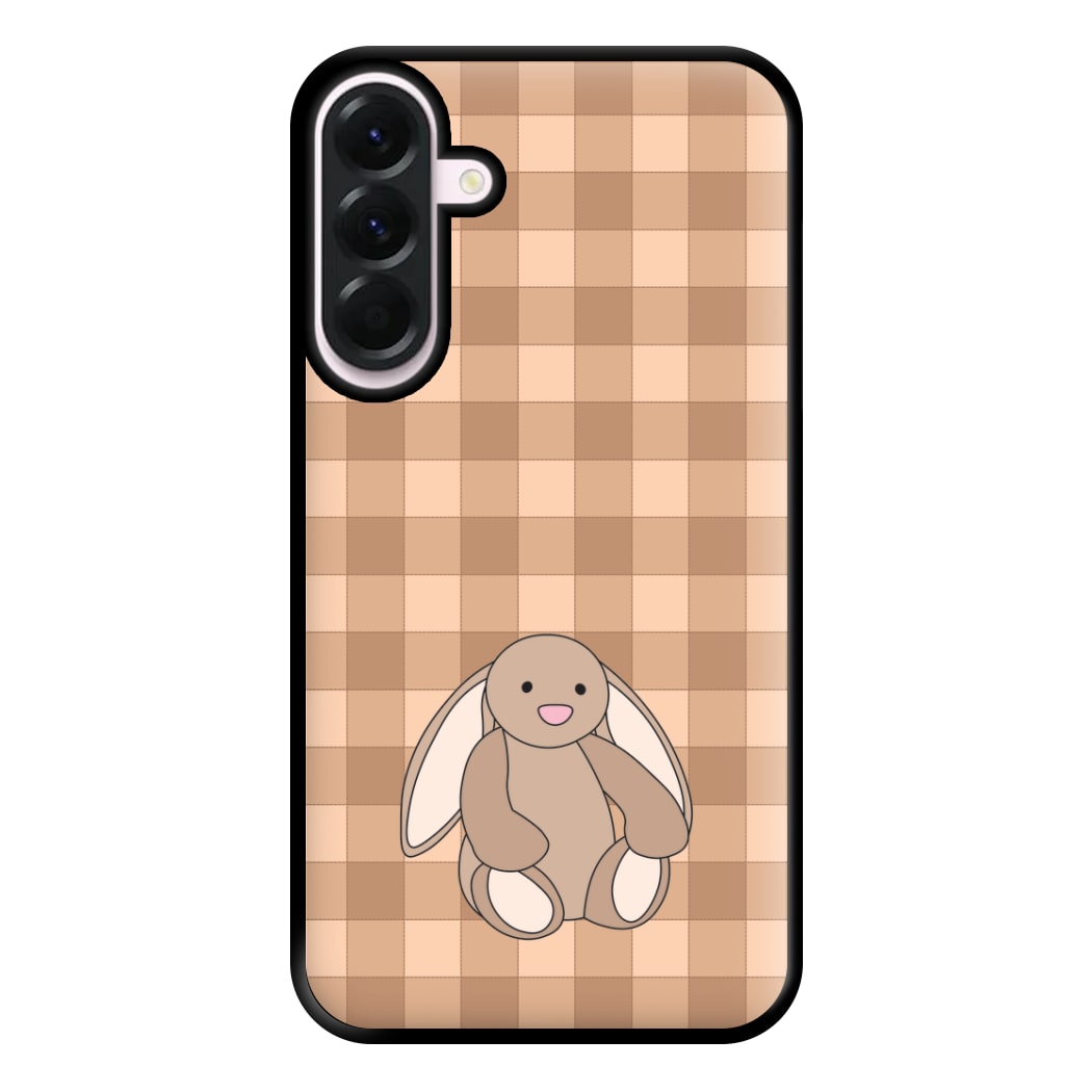 Bunny Checkered Pattern Phone Case for Galaxy A36