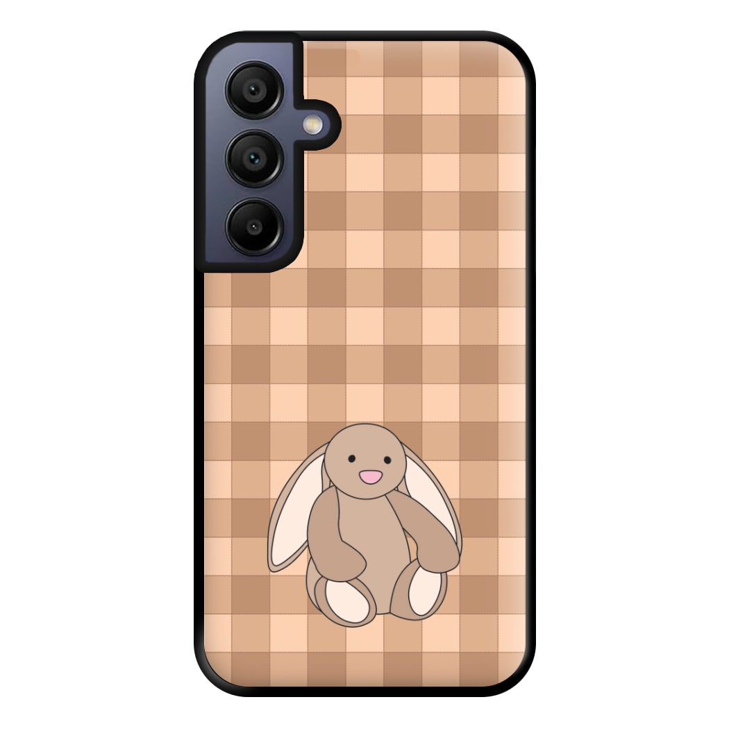 Bunny Checkered Pattern Phone Case for Galaxy A16