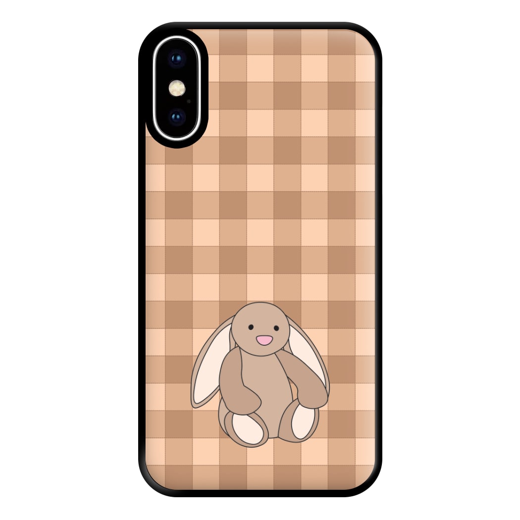 Bunny Checkered Pattern Phone Case for iPhone XS Max