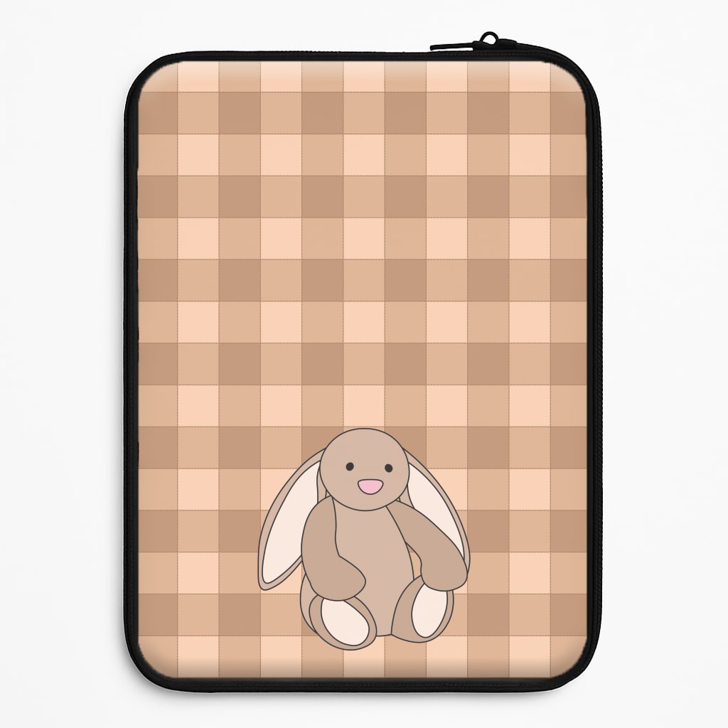 Bunny Checkered Pattern Universal Laptop Sleeve