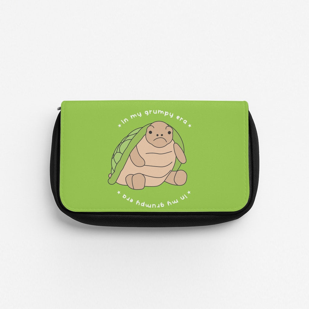 Grumpy Era Turtle Pencil Case