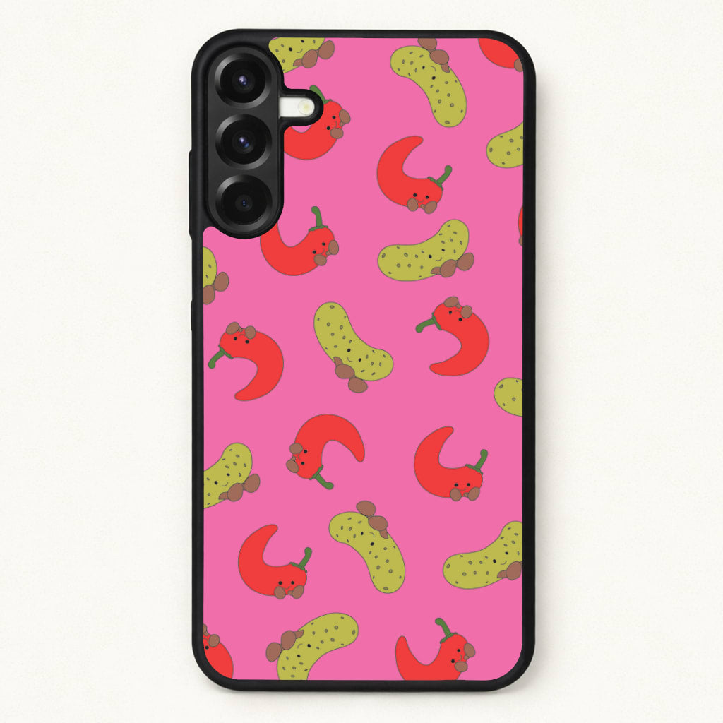 Red Chillis And Pickles Pattern Phone Case for Galaxy A37