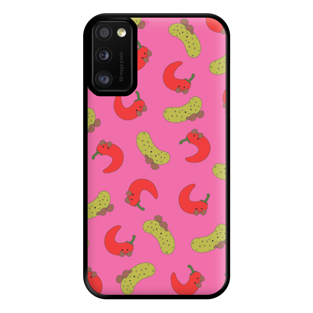 Red Chillis And Pickles Pattern Phone Case for Galaxy A41