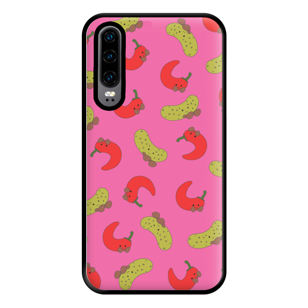 Red Chillis And Pickles Pattern Phone Case for Huawei P30