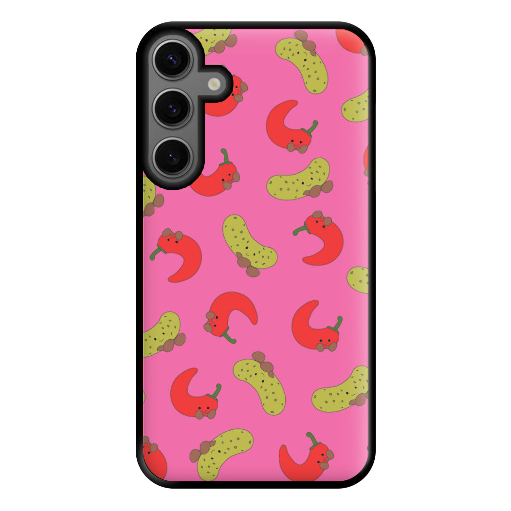 Red Chillis And Pickles Pattern Phone Case for Galaxy S23FE
