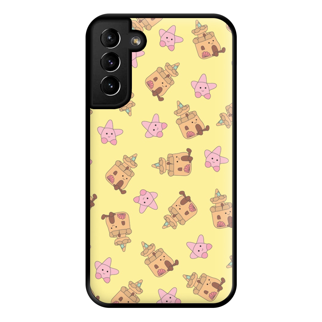 Sandcastles And Stars Pattern Phone Case for Galaxy S21 Plus