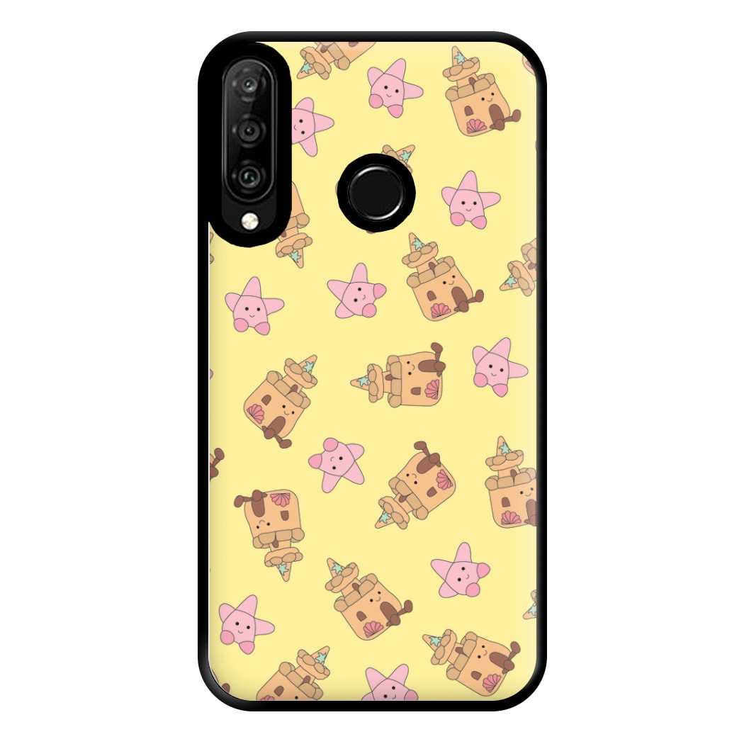Sandcastles And Stars Pattern Phone Case for Huawei P30 Lite