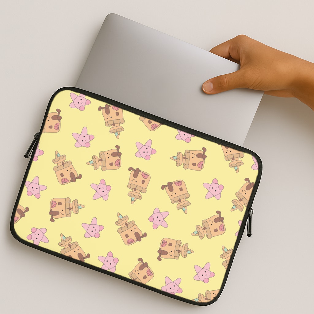 Sandcastles And Stars Pattern MacBook Case