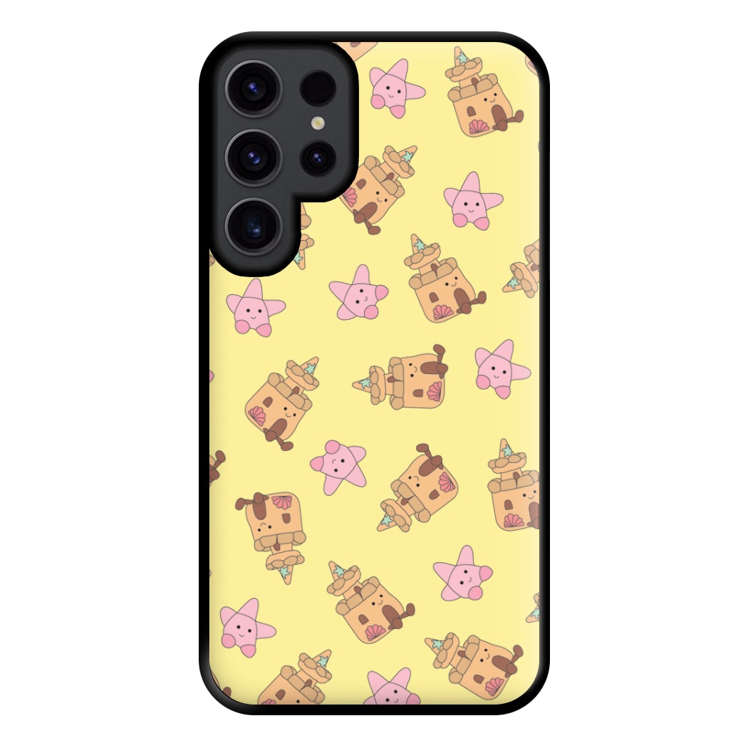 Sandcastles And Stars Pattern Phone Case for Galaxy S23 Ultra
