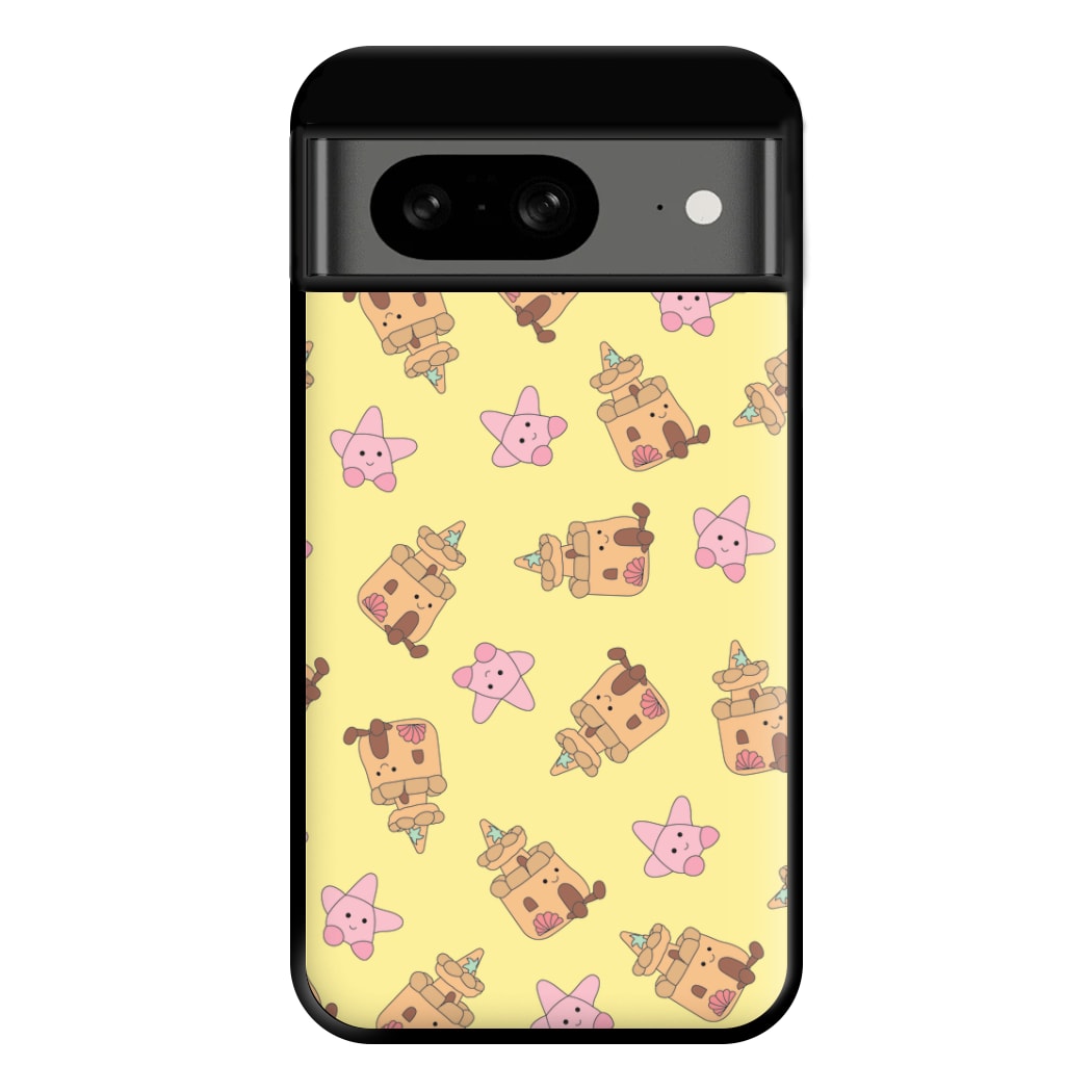 Sandcastles And Stars Pattern Phone Case for Google Pixel 8