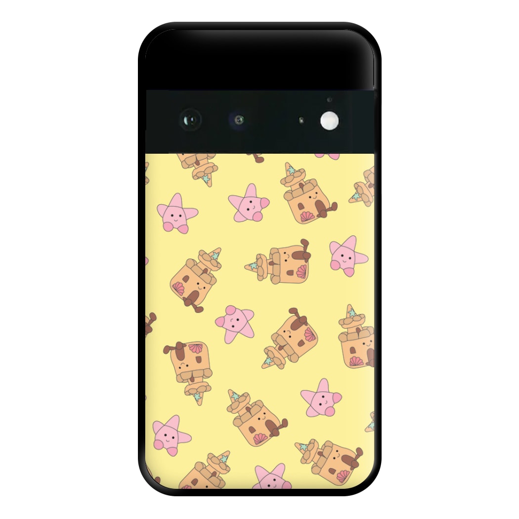 Sandcastles And Stars Pattern Phone Case for Google Pixel 6a