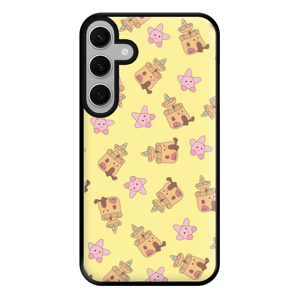 Sandcastles And Stars Pattern Phone Case for Galaxy S24FE