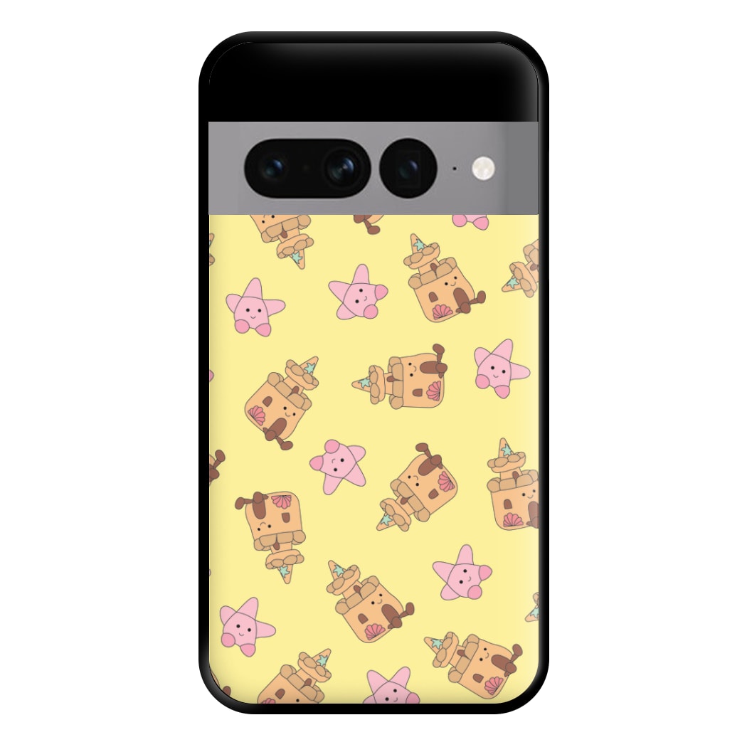 Sandcastles And Stars Pattern Phone Case for Google Pixel 7 Pro
