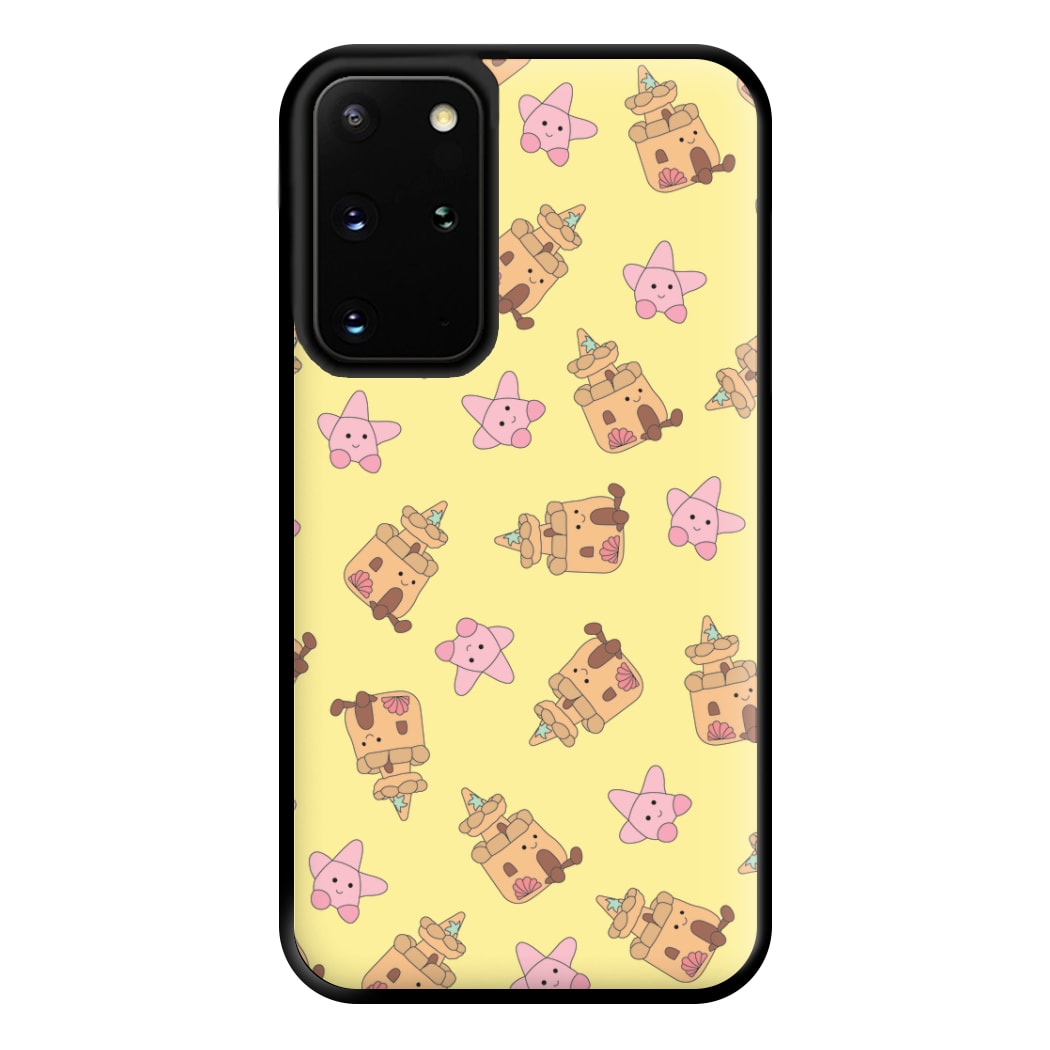 Sandcastles And Stars Pattern Phone Case for Galaxy S20 Plus