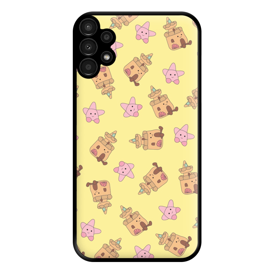 Sandcastles And Stars Pattern Phone Case for Galaxy A13