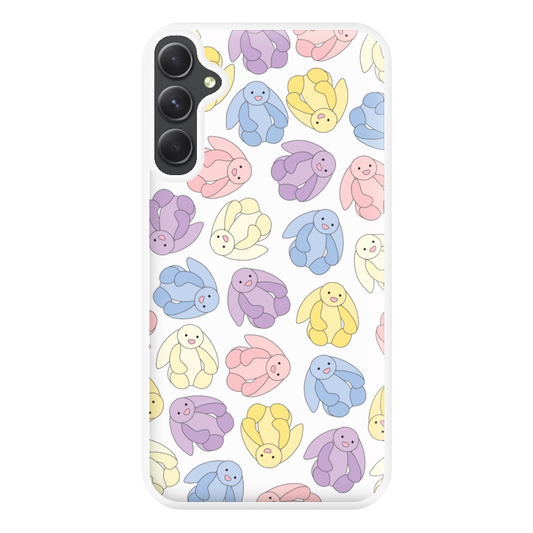 Pastel Bunnies Pattern Phone Case for Galaxy A34