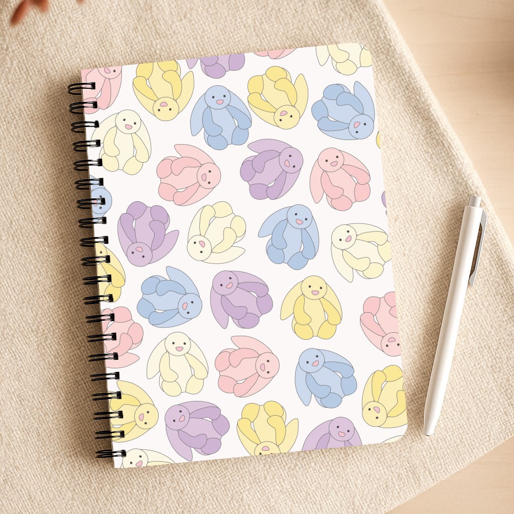 Pastel Bunnies Pattern Notepad