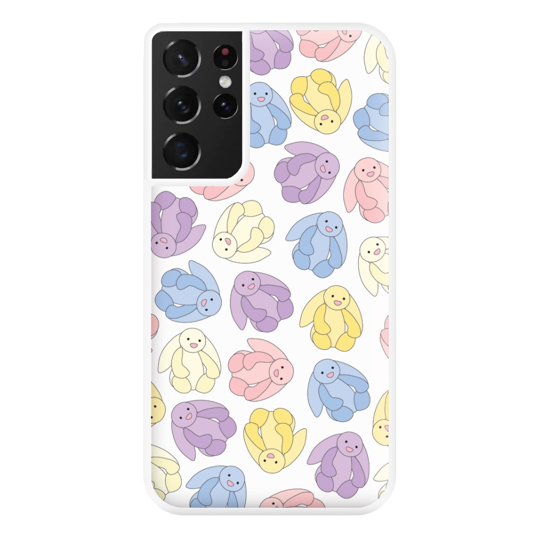 Pastel Bunnies Pattern Phone Case for Galaxy S21 Ultra