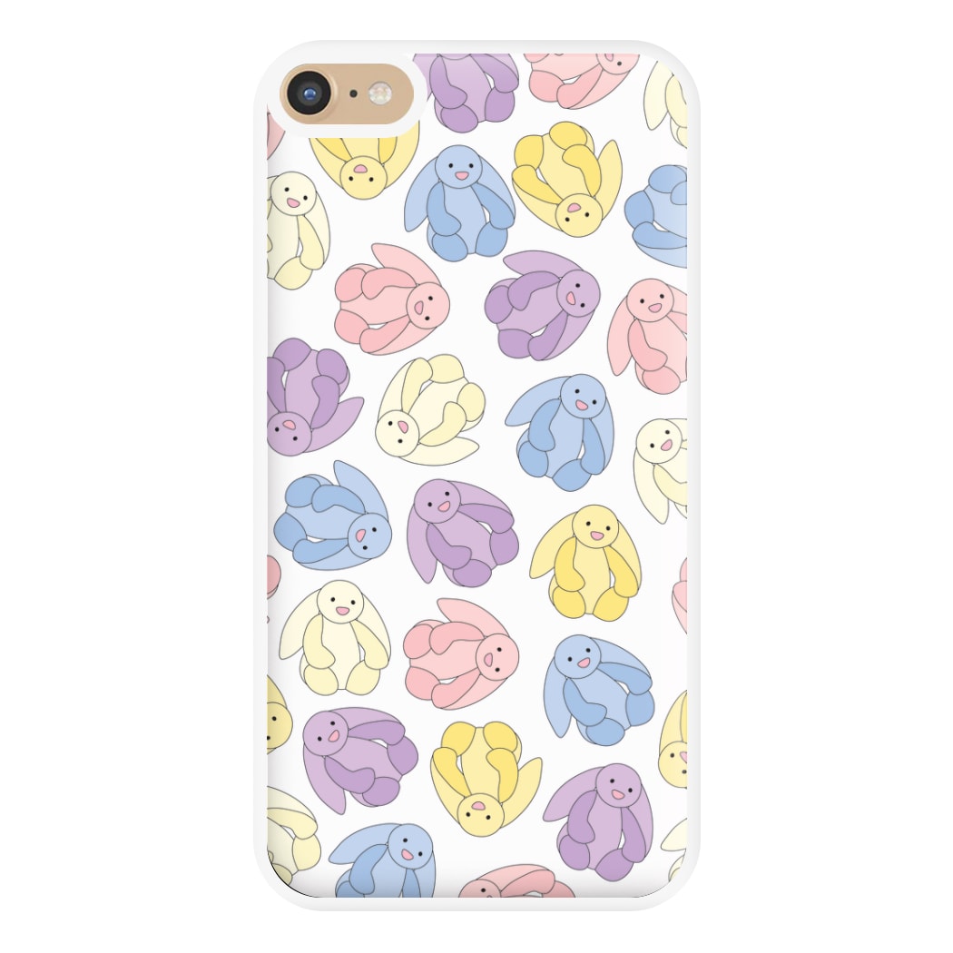 Pastel Bunnies Pattern Phone Case for iPhone 6 Plus / 7 Plus / 8 Plus