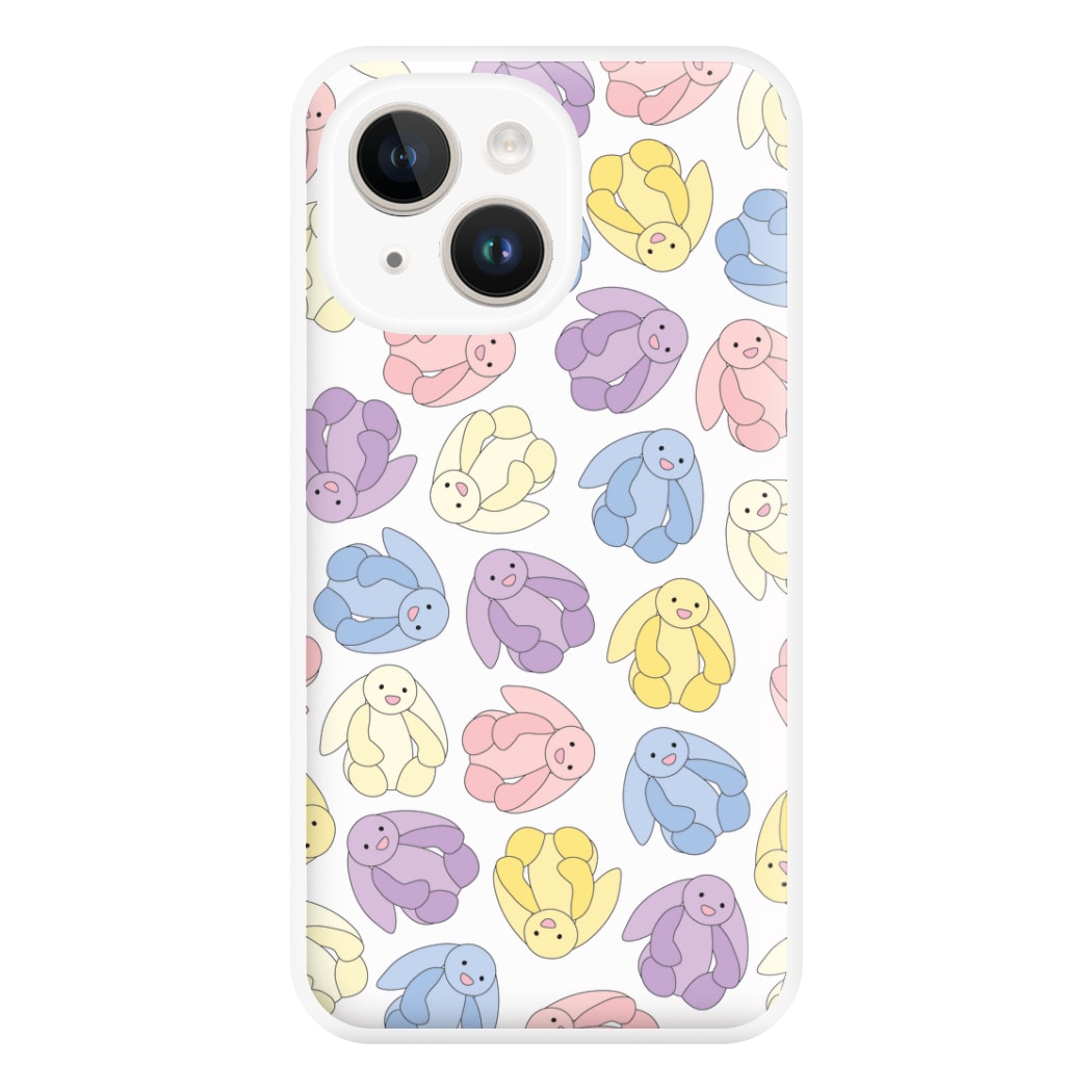 Pastel Bunnies Pattern Phone Case for iPhone 14 Plus