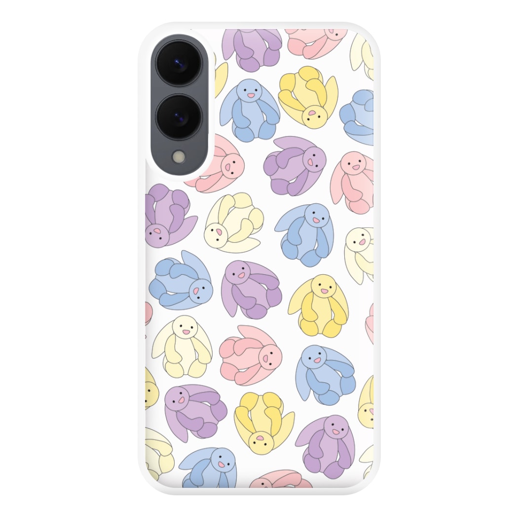 Pastel Bunnies Pattern Phone Case for Galaxy S25 Edge
