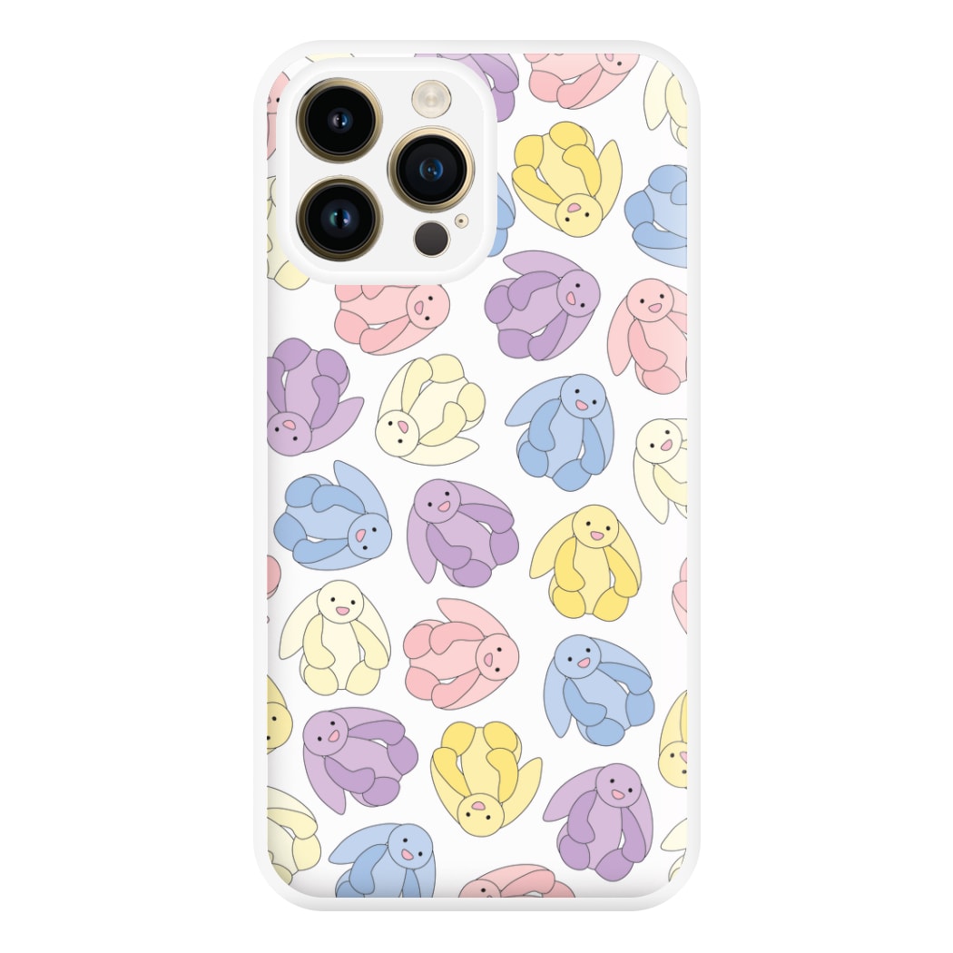 Pastel Bunnies Pattern Phone Case for iPhone 14 Pro Max