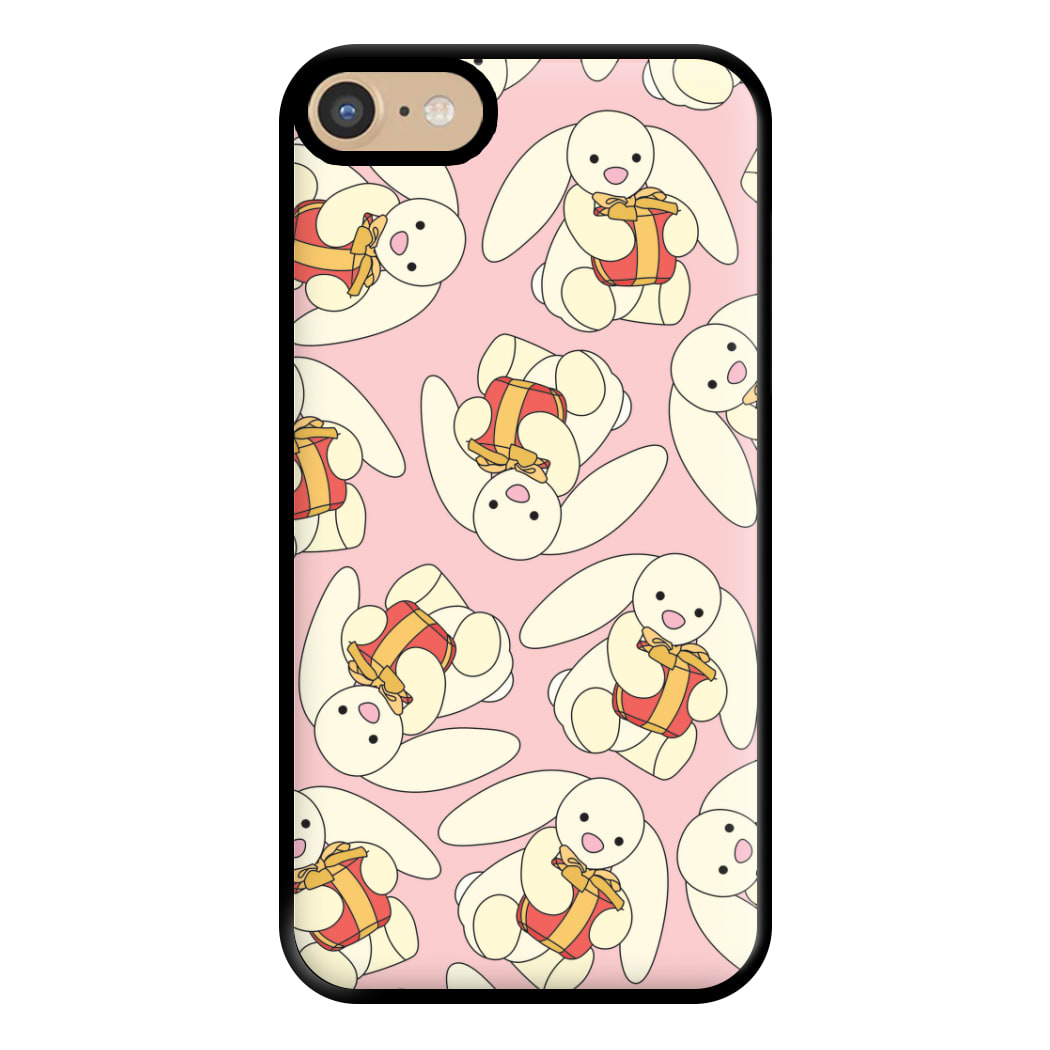 Bunny Present Pattern Phone Case for iPhone 6 / 7 / 8 / SE