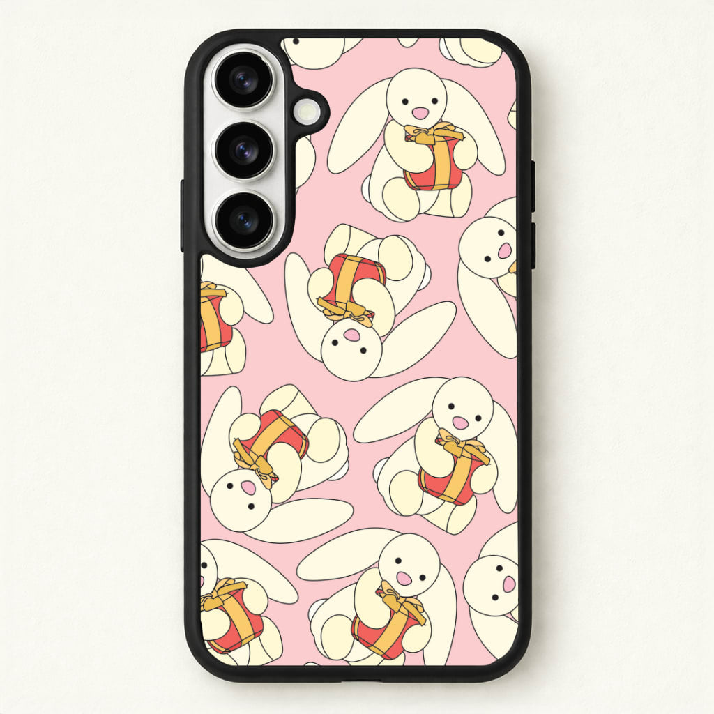 Bunny Present Pattern Phone Case for Galaxy S26 Plus