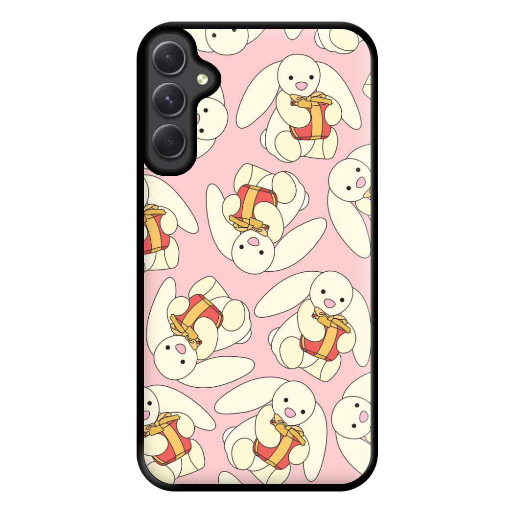 Bunny Present Pattern Phone Case for Galaxy A54