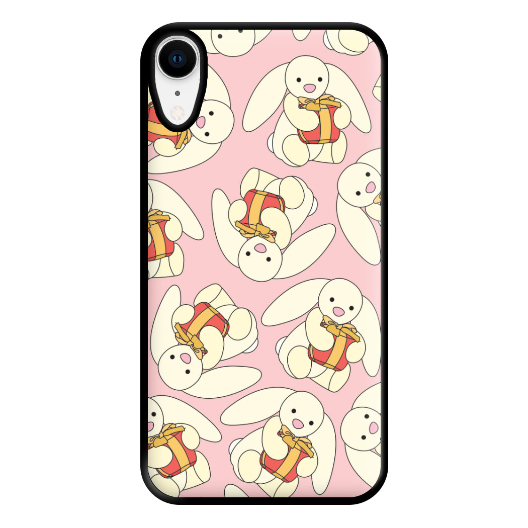 Bunny Present Pattern Phone Case for iPhone XR