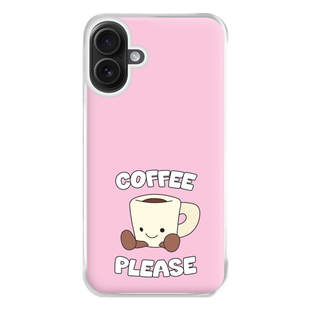 Coffee Please Mug Phone Case for iPhone 16 Plus