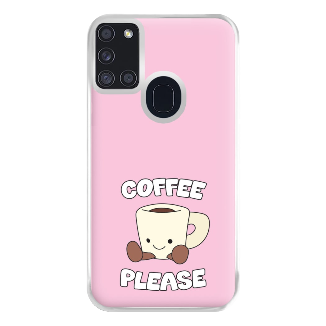 Coffee Please Mug Phone Case for Galaxy A21s