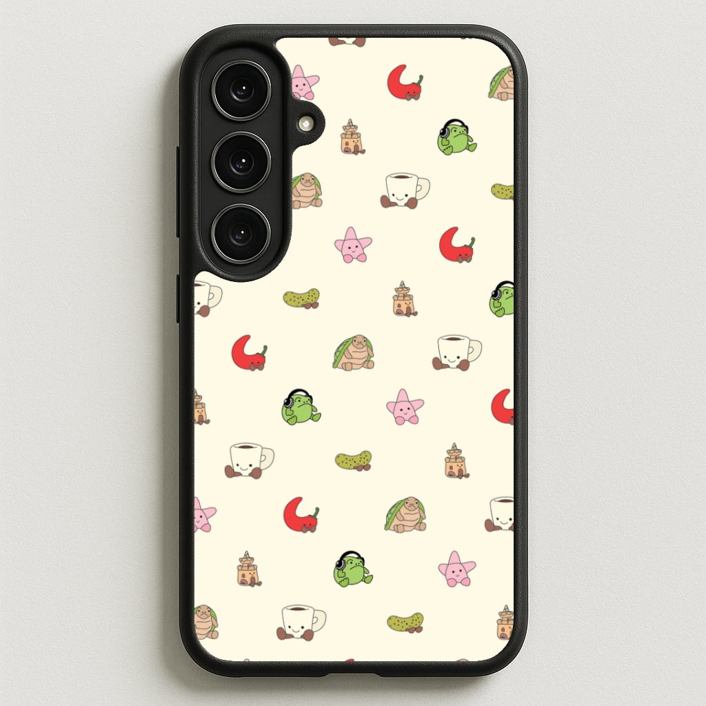 Plushies Pattern Phone Case for Galaxy S25FE